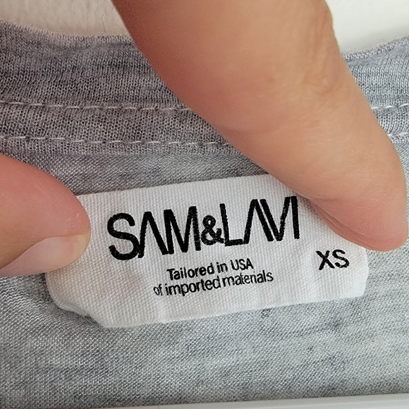 Sam & Lavi Basic Grey Tee - Picture 2 of 3
